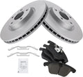 TRQ Front Ceramic Brake Pads & Rotors Kit Compatible with Evoque S60
