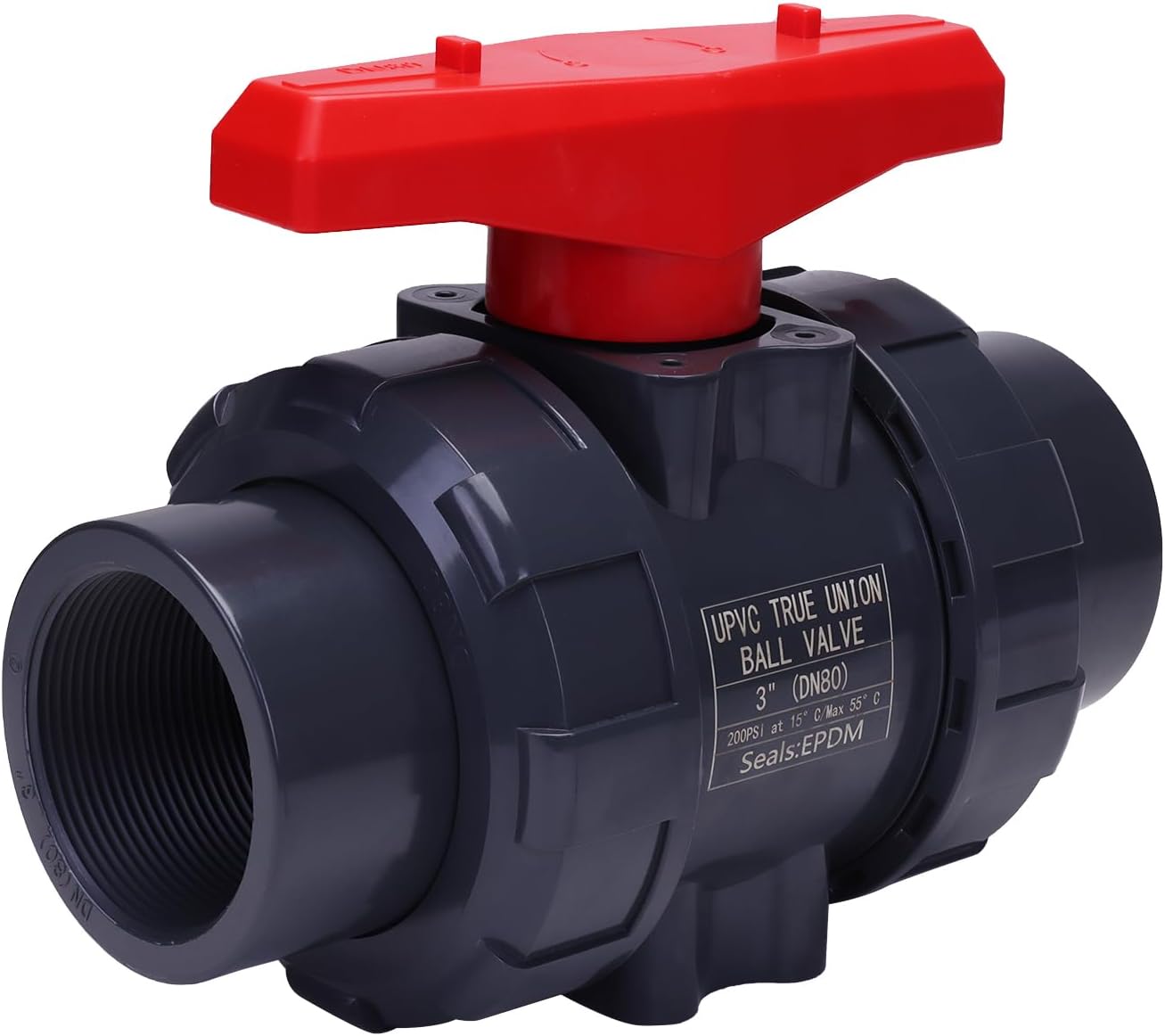 DERNORD PVC True Union Ball Valve for Irrigation and Plumbing