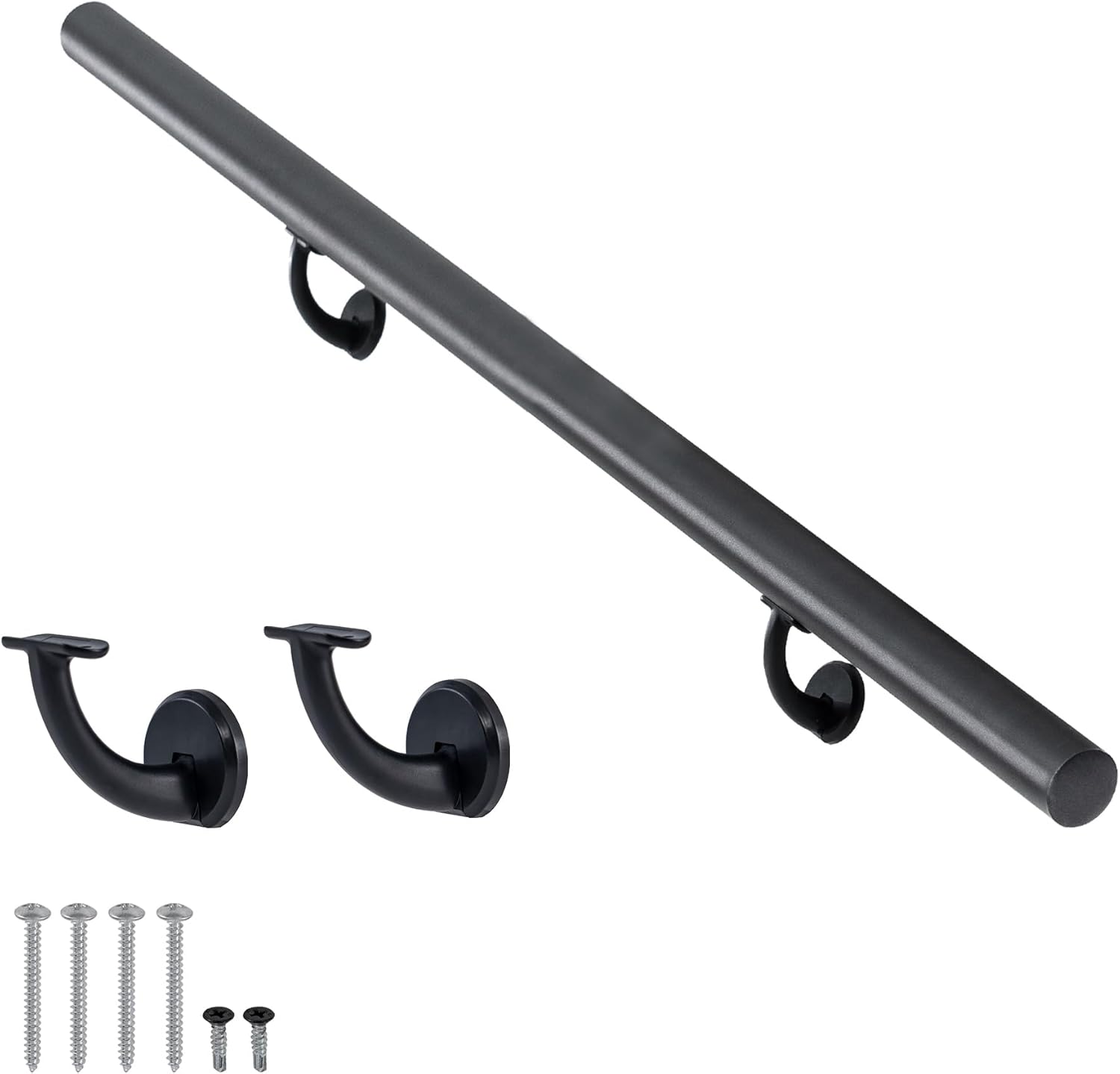 4FT Modern Aluminum Handrail Set for Indoor and Outdoor Use