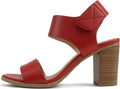 Soda Wait-A Women Open Round Toe Chunky Heel Ankle Strap - Comfortable