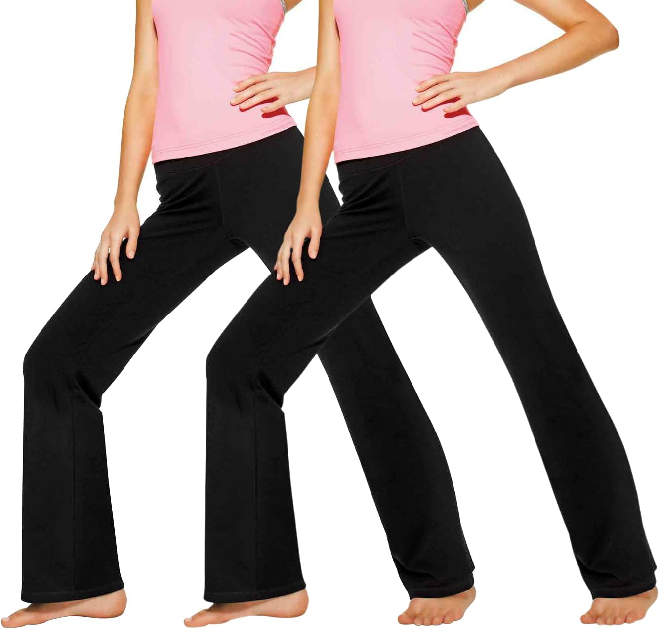 Flared Cotton Yoga Pants: Comfy & Stylish!