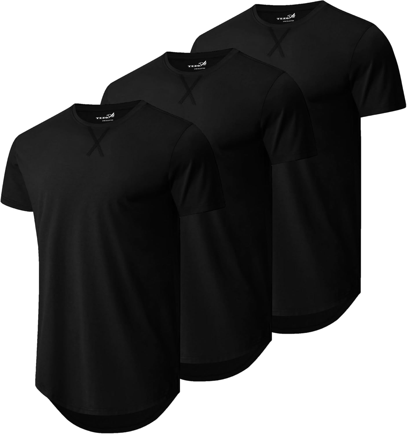Mens 3 Pack Plain Cotton Shirts for Casual Everyday Style