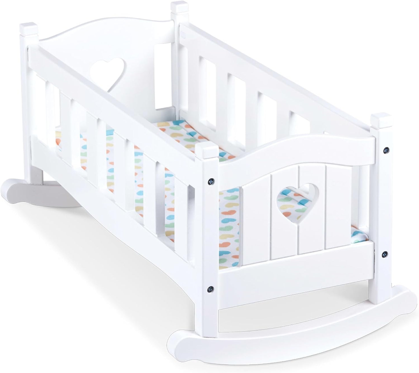 Melissa & Doug Wooden Play Cradle for Dolls and Stuffed Animals