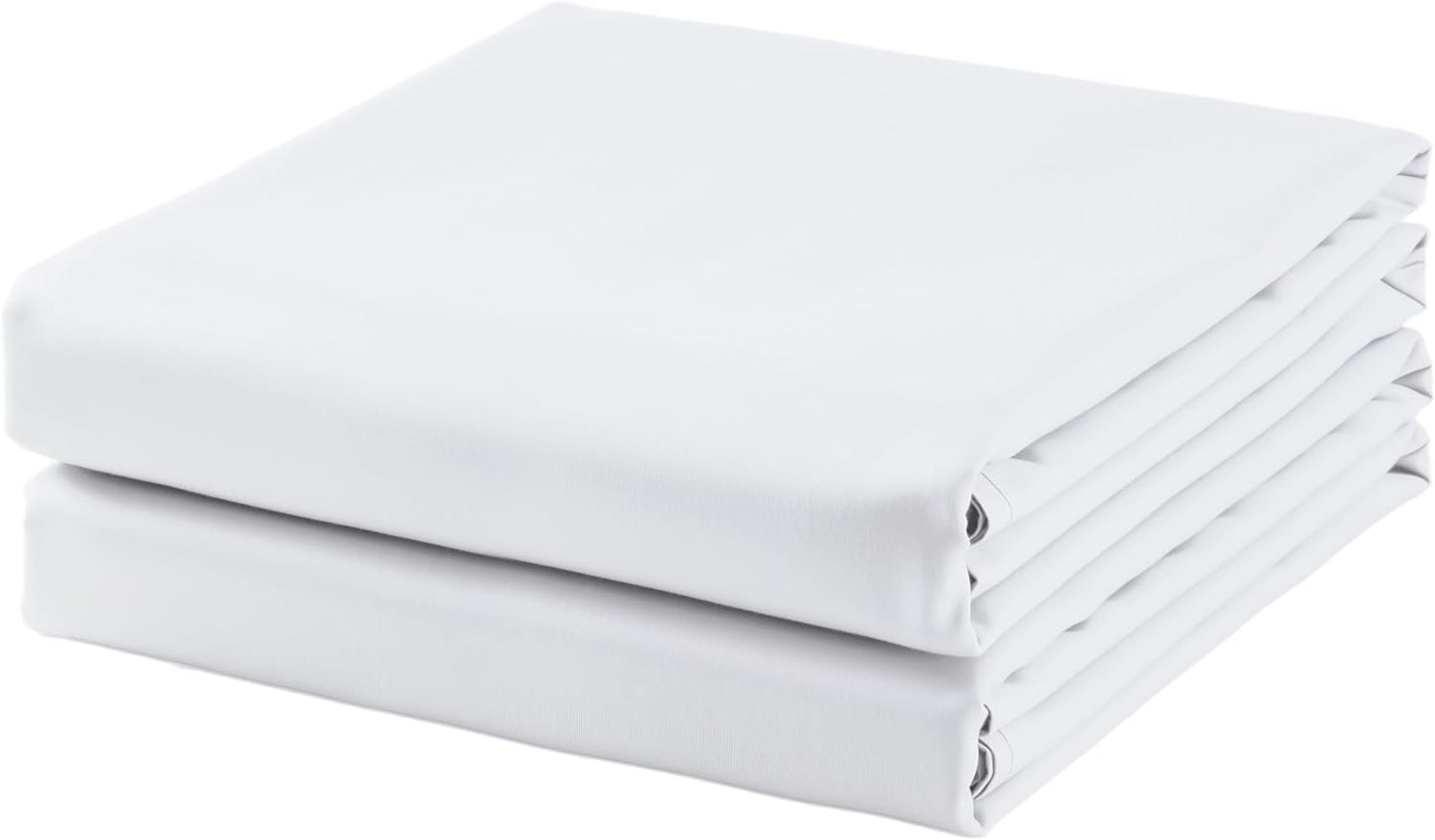 2-Pack Cotton Full Flat Sheet Only, 600 Thread Count Luxury