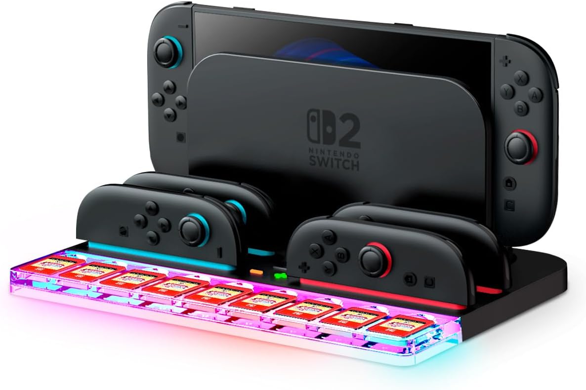 SUPCASE Charger for Nintendo Switch 2 Controllers with Storage
