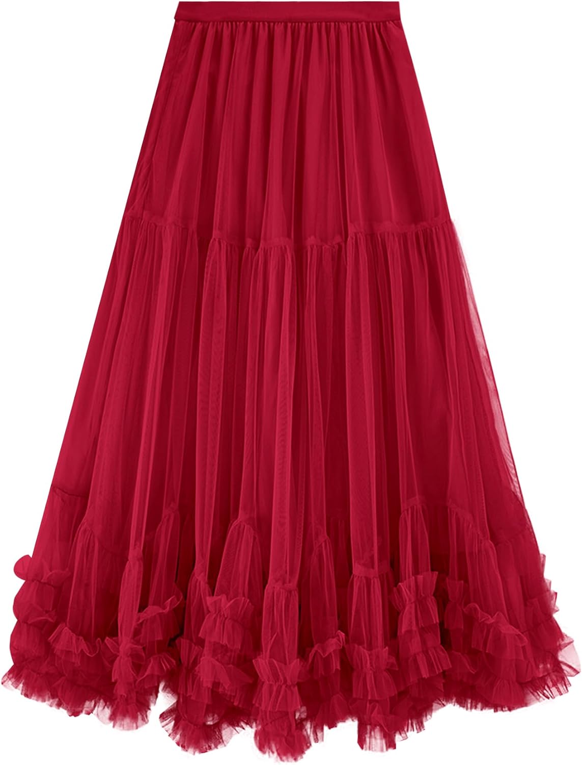 Maxi Tulle Skirts for Women - Elegant High Waisted A Line Style