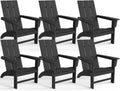 Modern Adirondack Chairs Set of 6 for All Weather Comfort