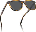 CARFIA Acetate Polarized Sunglasses for Men - Classic Retro Square