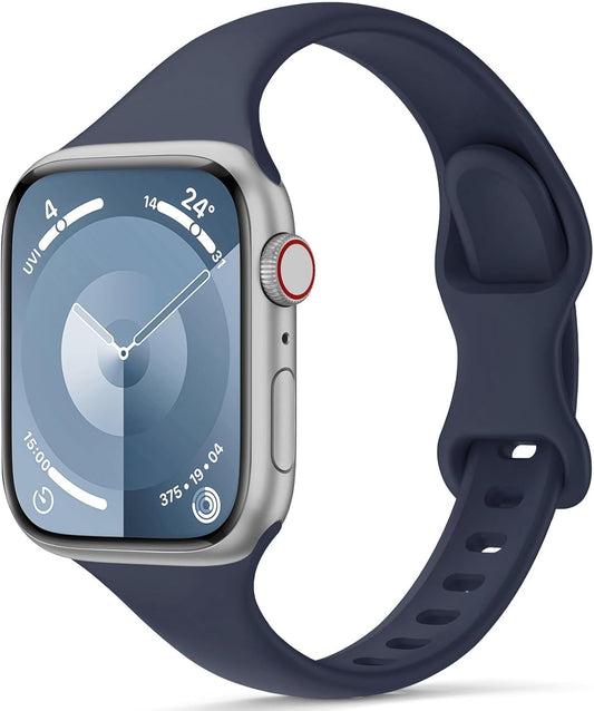 Sunnywoo Slim Silicone Band for Apple Watch - Waterproof & Stylish