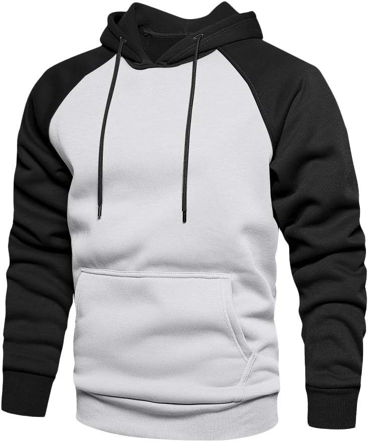 TOLOER Men's Fleece Hoodie with Kangaroo Pockets