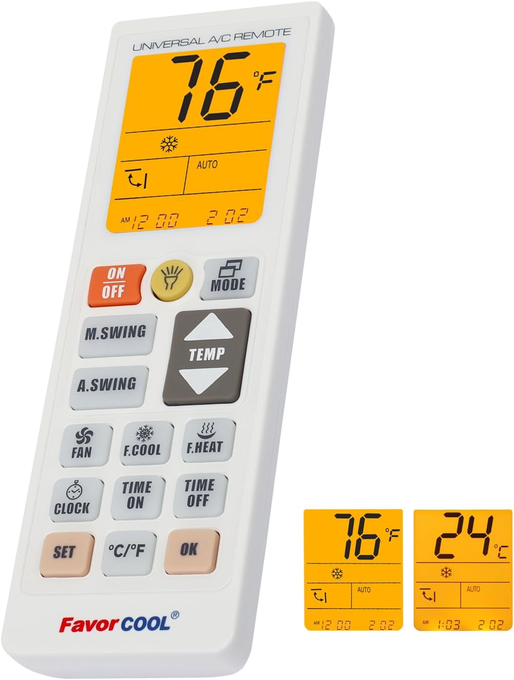 FavorCOOL Universal AC Remote Control - Control All A/C Brands Easily!