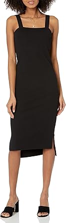 The Drop Women's Amelia Square-Neck Strappy Bodycon Midi Dress