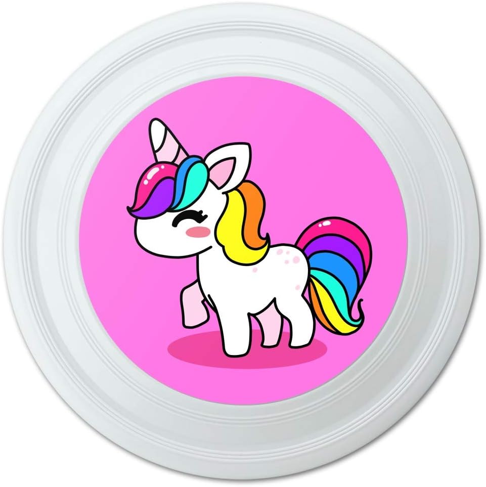 Rainbow Unicorn Chibi Flying Disc