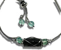 Black Tourmaline Bracelet with Fluorite - Grounding, Calming Wear