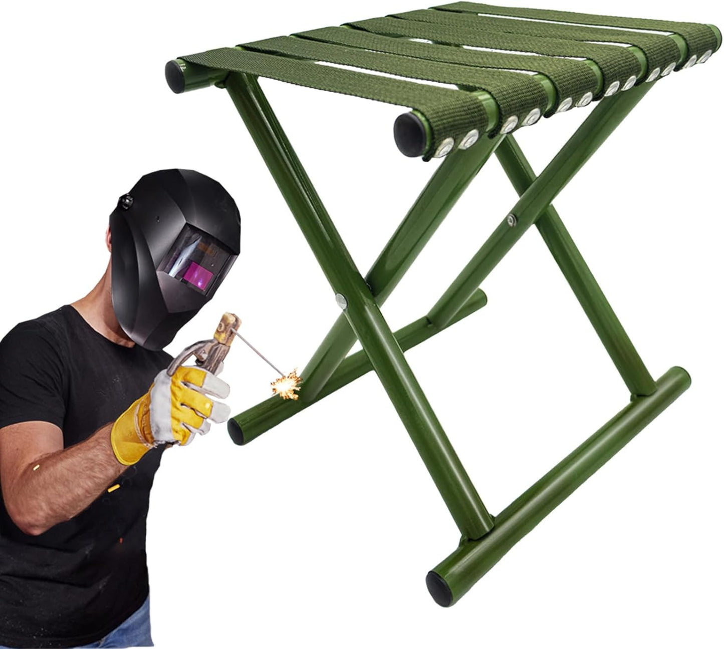 Portable Steel Barbecue Stool - Support 600 lbs