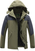 Mens Waterproof Raincoat for Men - Lightweight Hooded Windbreaker