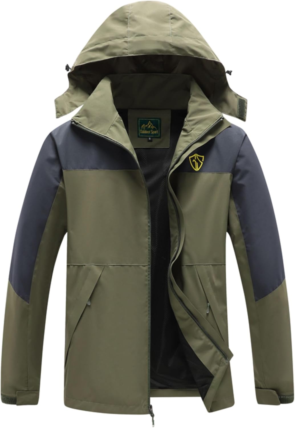 GIISAM Rain Jacket for Men: Lightweight Waterproof Windbreaker