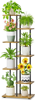 6 Tier Tall Plant Stand Indoor Corner Shelf - Sturdy Rustic Display