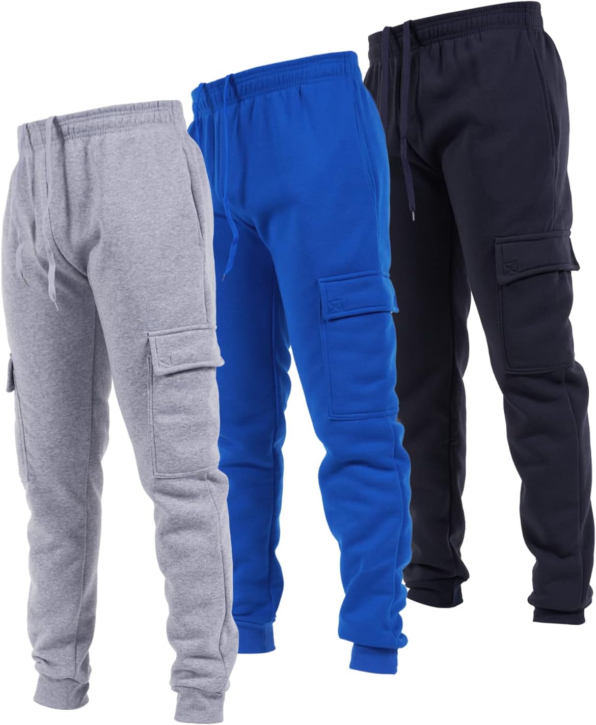 Ultra Performance Mens Sweatpants Fleece Cargo Joggers with Pockets