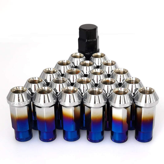 M12x1.5 Open End Wheel Nuts for Racing - 22 Pieces Set