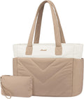 LOVEVOOK Tote Bag for Women Puffer Work Travel Handbag - Quilted