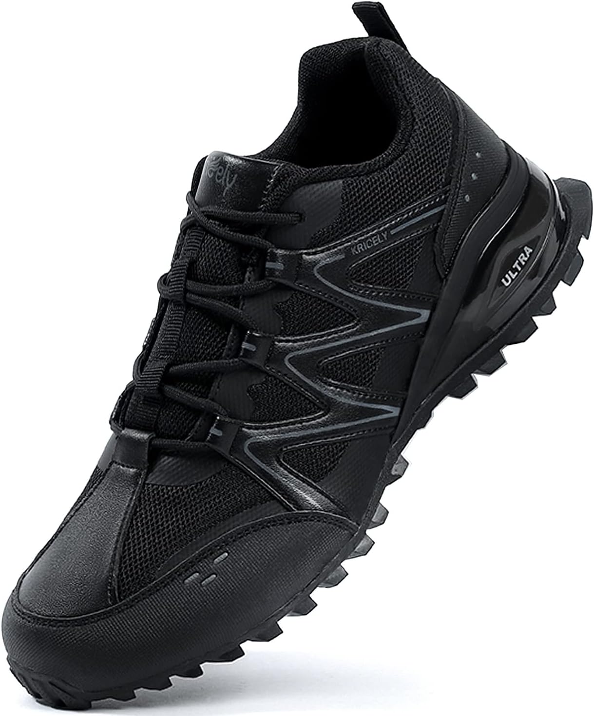 Kricely Men's Walking Shoes: Breathable Lightweight Sneakers