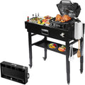 Grill Table for Ninja Woodfire OG700 - Foldable Portable Grill Cart