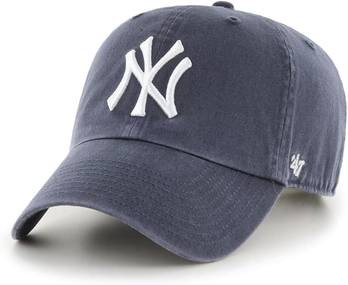 47 Brand MLB Vintage Navy Primary Logo Adjustable Baseball Cap