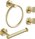 Gold Bathroom Hardware Set Brushed Gold Toilet Paper Holder Kit