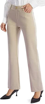 AFITNE Women's Yoga Dress Pants for Office and Casual Wear