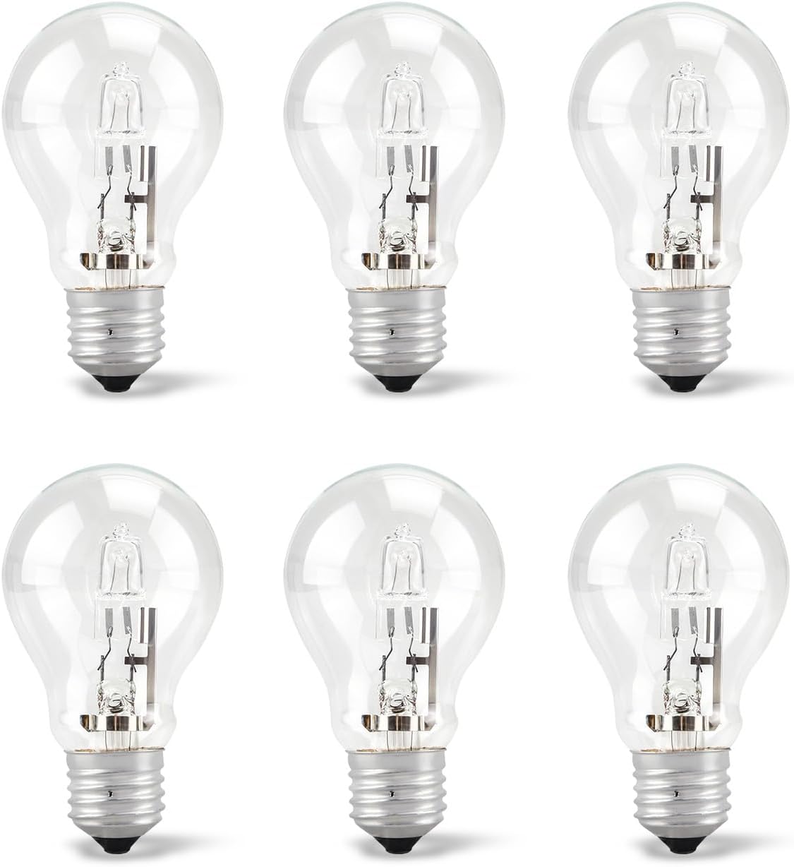 43 Watt A19 Halogen Light Bulb 60 Watt Replacement 6PCS