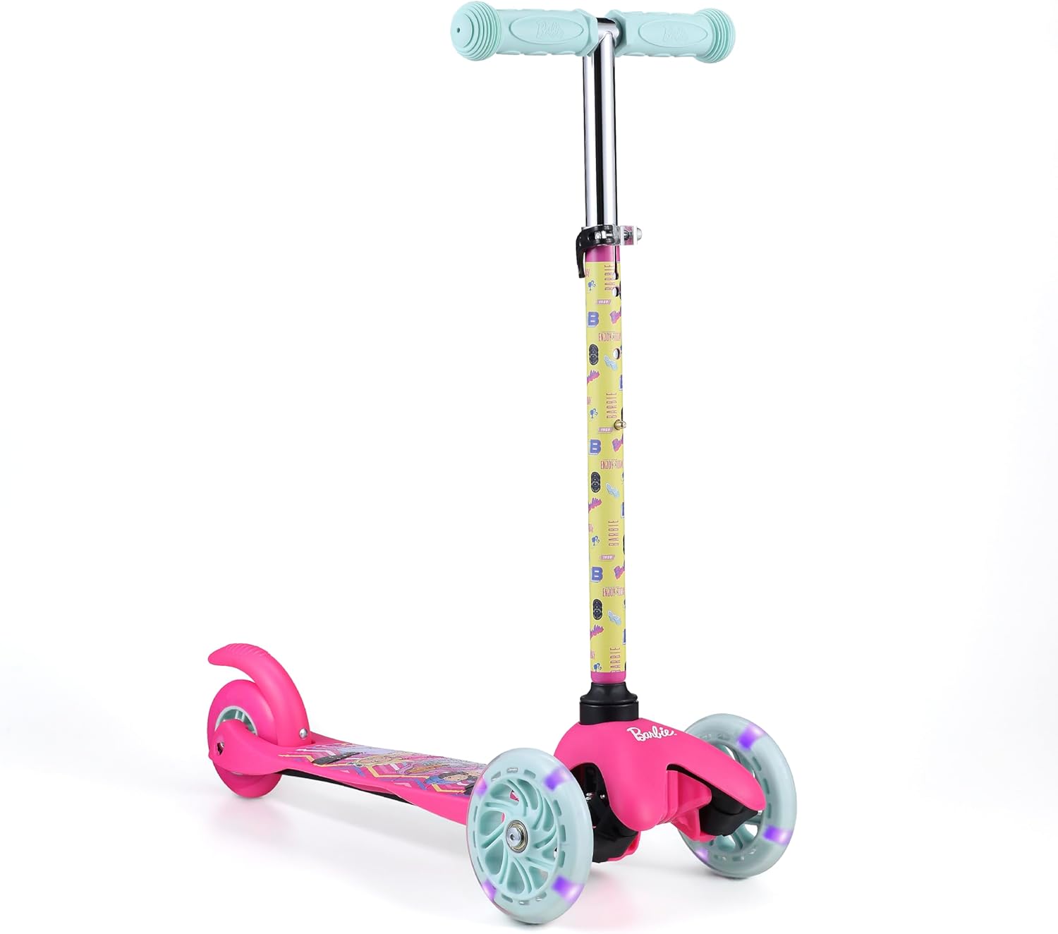 Self Balancing Kick Scooter with Light Up Wheels for Kids