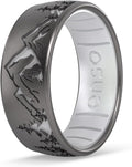 Enso Rings Etched Classic Silicone Rings - Etched Nature (Style ZNDF)