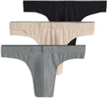 Jockey Men's Thong 3 Pack - True Style Low Rise Cotton