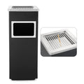 Trash Can Outdoor Waste Container Square Stainless Steel - Large