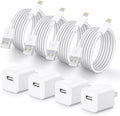 i Phone Lightning Charger 6 ft Cable and Wall Charger - MFi Certified