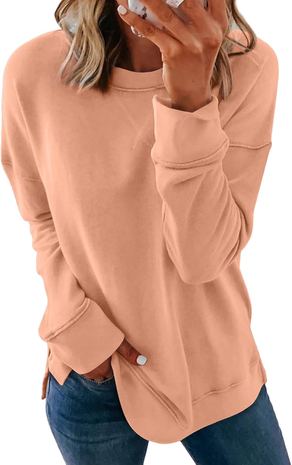 Dokotoo Soft Crew Neck Sweatshirt - Cozy Comfort