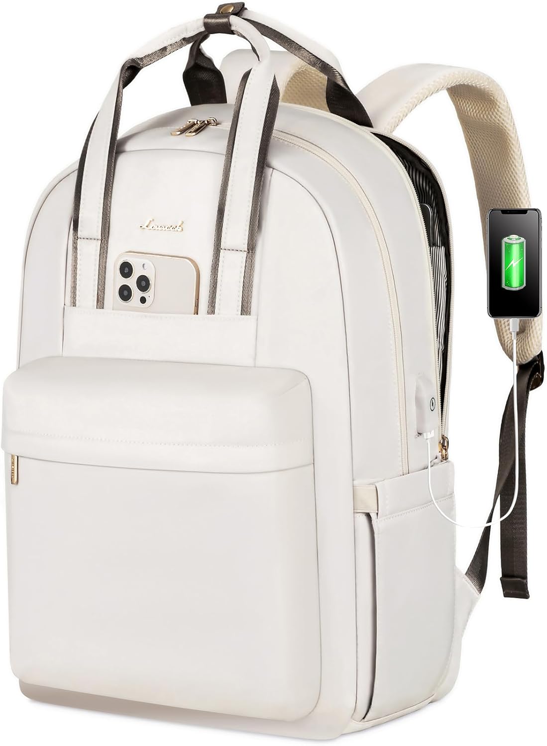 LOVEVOOK Laptop Backpack for Women with USB Port and Durability