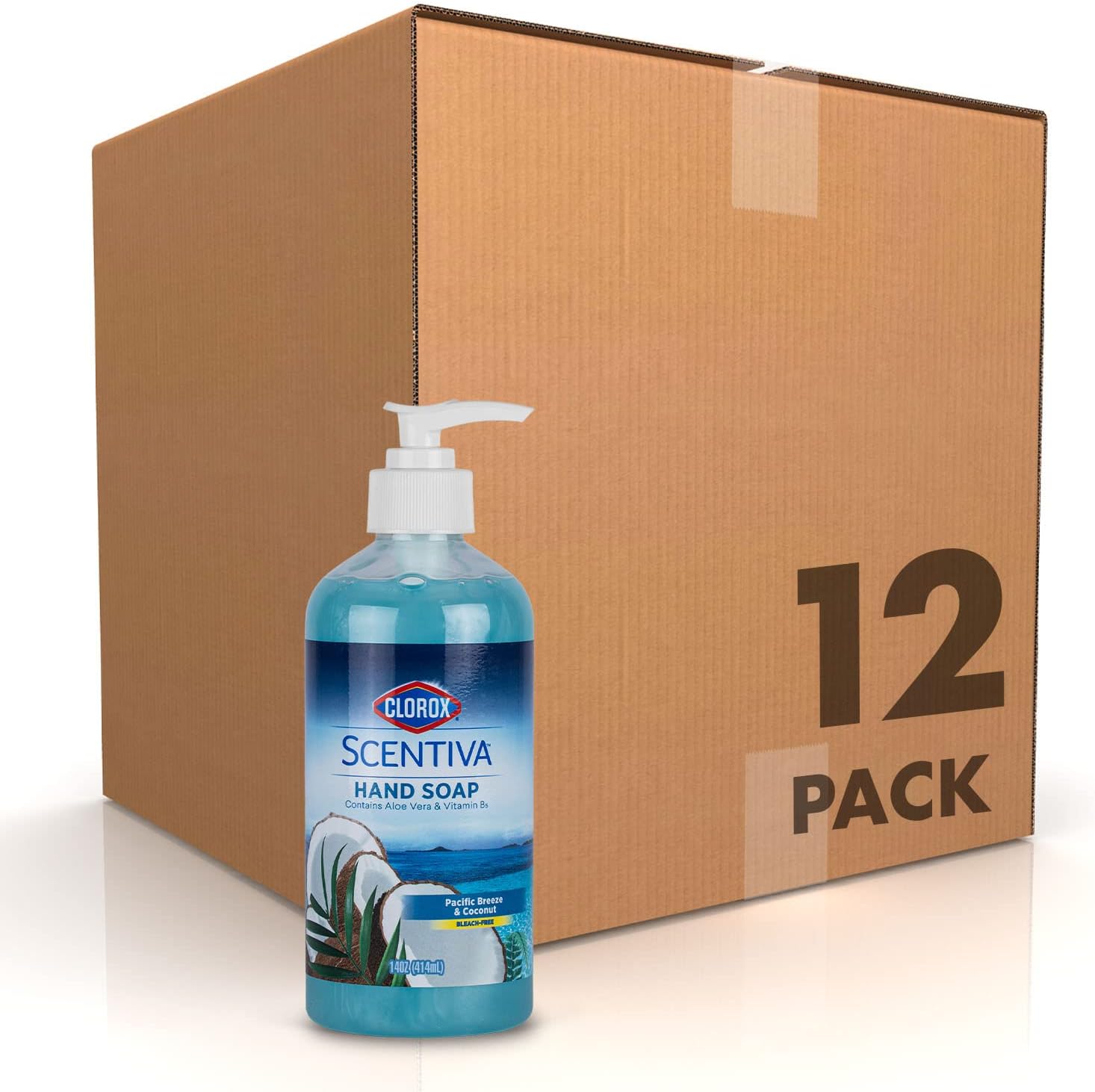 Clorox Scentiva Liquid Hand Soap with Aloe Vera & Coconut Scent