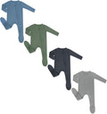 Rayon from Bamboo Baby Footed Pajamas 4-Pack - Soft, Breathable Footie