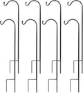Urban Deco 8PK Heavy Duty Shepherds Hook 37in Tall - Adjustable