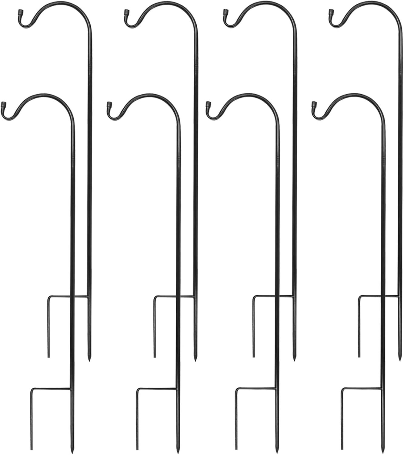 Heavy Duty Shepherds Hook Set for Outdoor Plant Hangers