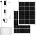 7W Solar Panel for Ring Camera, 2Pack - Faster Recharging for Ring