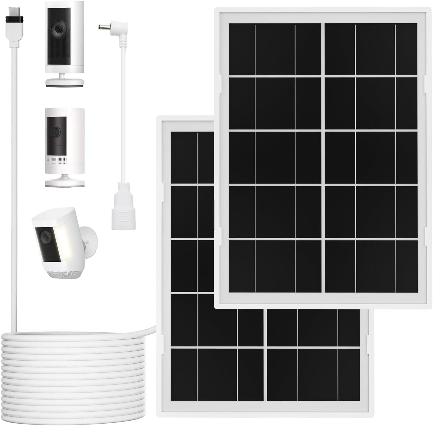 7W Solar Panel for Ring Camera - Efficient Solar Charger Duo