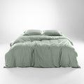 Tencel Eucalyptus Cooling Duvet Cover Set - King Size - Spring Sage