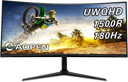 AOPEN 34HC5CU 34in QHD Curved Gaming Monitor with FreeSync