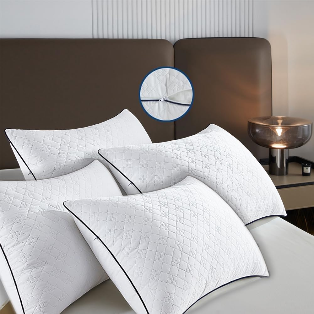 JSWF Bed Pillows for Sleeping - Ultra Soft Fluffy Comfort