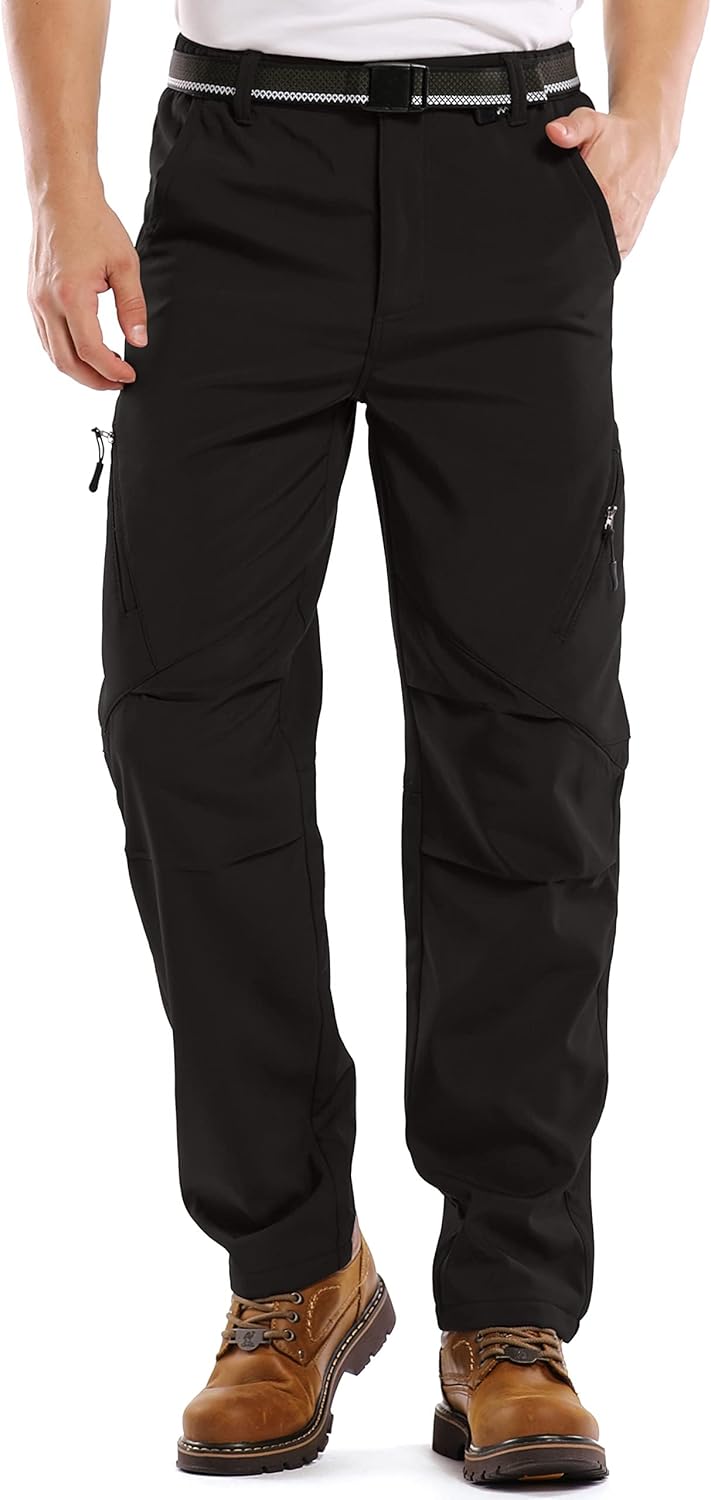 Linlon Men's Waterproof Insulated Ski Pants