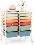 GOFLAME 12-Drawer Rolling Storage Cart - Multipurpose Organizer