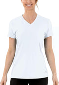 Arctic Cool Womens V-Neck Instant Cooling Short Sleeve Shirt